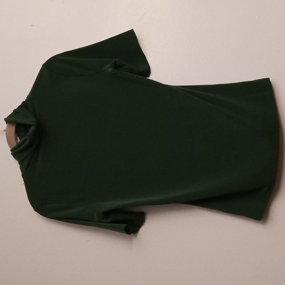 Michael Kors Green Short Sleeve Turtleneck Top size Small St. Patrick's - Picture 4 of 11